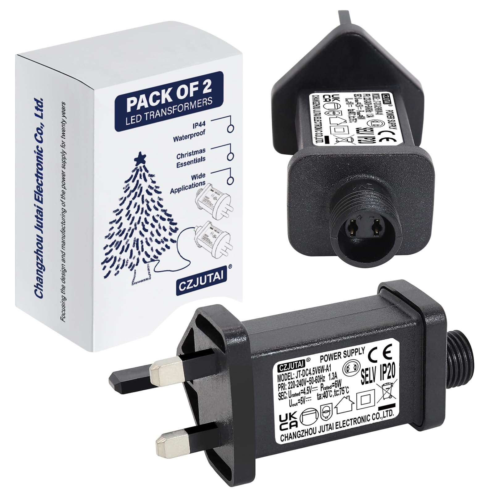 4.5V 6W String Lights Indoor-Outdoor Power Adapter for CZJUTAI JT-DC4.5V6W /4.5W /3.6W -IP20 Christmas Lighting (2)