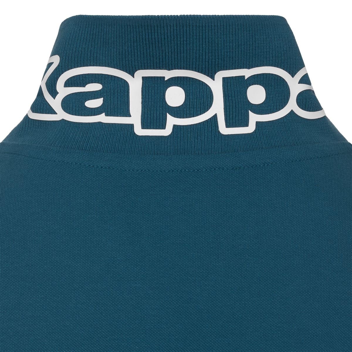 Kappa - Polo da Uomo in Piquet di Cotone, Regular Fit, Maniche Corte, Logo Omini Ricamato, Blu