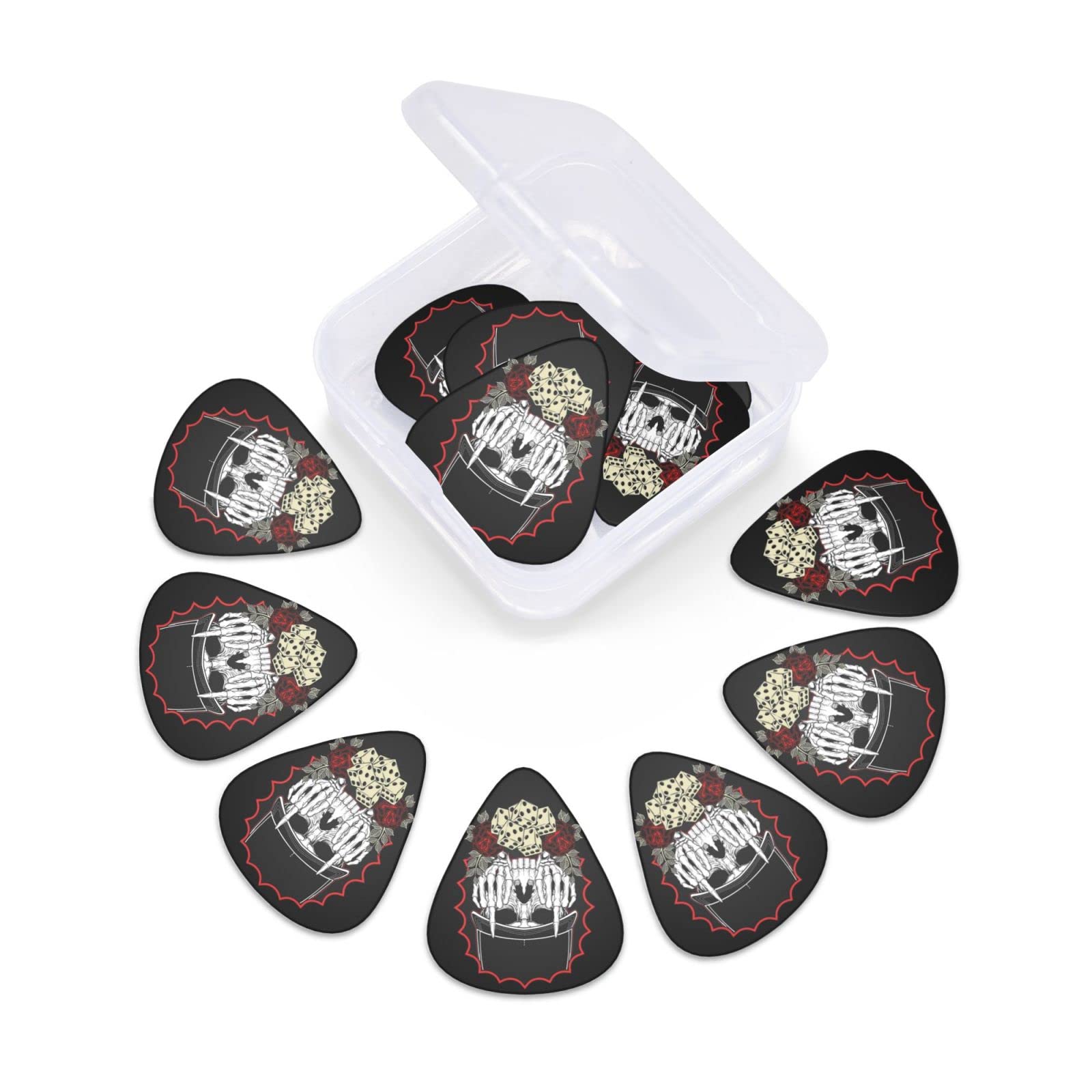 JTI Médiators à Tête De Mort En Pack De 10 - Accessoires Guitare