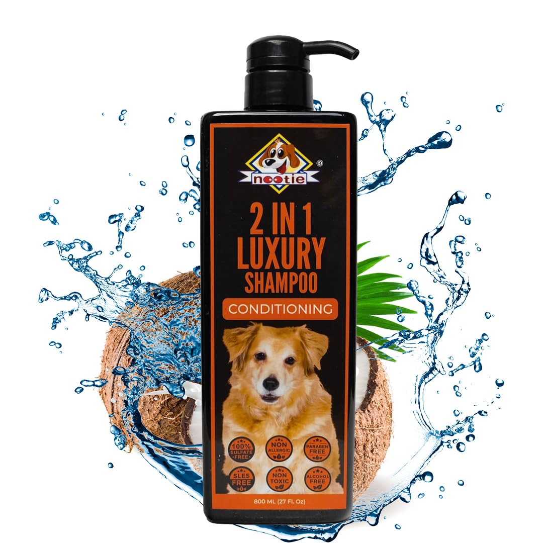 Nootie Dog Shampoo to Remove Dirt, Grime & Oil. Made with Natural Actives for A Cleaner, Smoother, Shinier Coat and Fragrance (2IN1 Luxury Shampoo Conditioning (500ML)) (B0B365MRJQ) Amazon Price History, Amazon Price Tracker