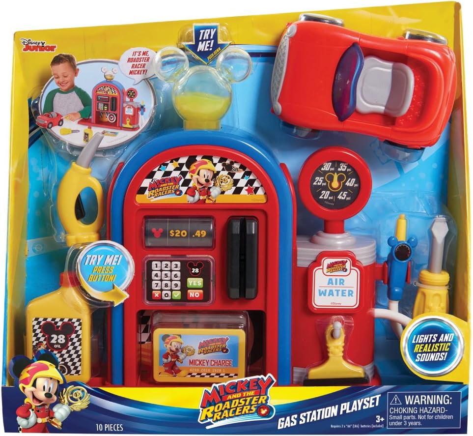 Just Play Mickey and the Roadster Racers Gas Station Playset