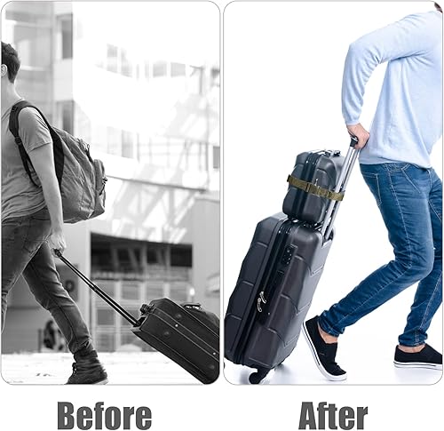 Miniatura 5 de Cinturón de viaje para equipaje, cinturón de viaje para equipaje de mano, elegante y ajustable, cinturón de viaje para equipaje, accesorios de viaje