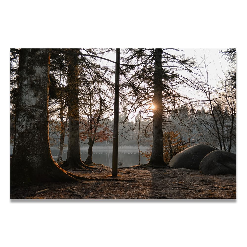 VHdfgTY Start OverMountain Landscape Canvas Wall Art Nature Scenery Wall Decor for Home 50x75cm Unframed