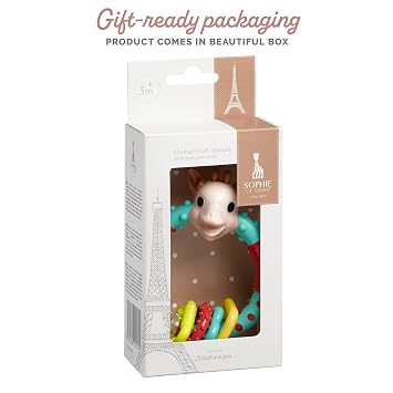 Sophie la girafe Multi-Textured Rattle | Light & Easy to Grasp | Awaken All 5 Senses