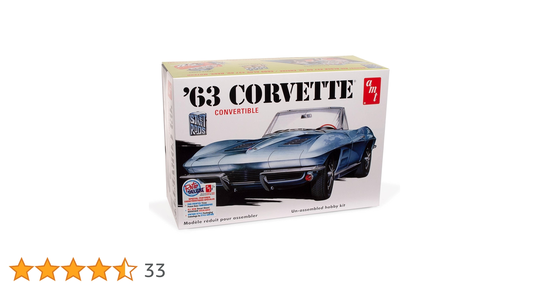 Amazon | AMT 1/25 1963 シボレー コルベット コンバーチブル