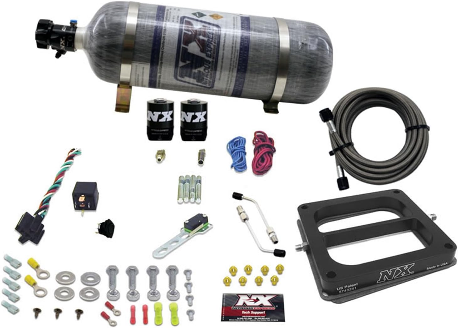 Nitrous Express - Dom/Alcohol Nitrous Kit (100-500HP) w/Composite Bottle (50075-12)