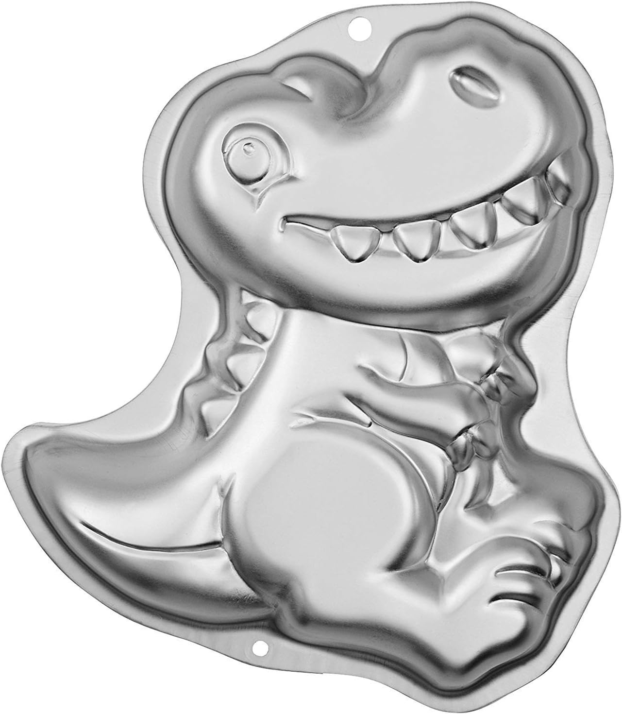 Wilton Dinosaur Cake Pan, Kids 3D Birthday Cake Pan, Silver, Aluminum