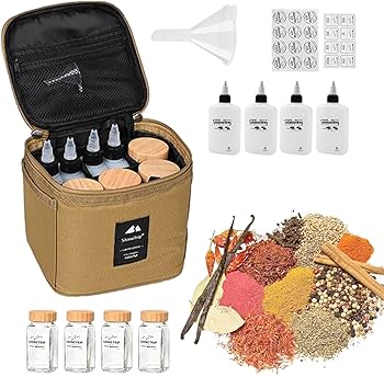 Amazon | スパイスボックス 調味料入れキャンプ キャンプ 収納ポーチ Amazon | スパイスボックス 調味料入れキャンプ キャンプ 収納ポーチ