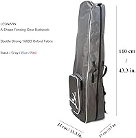 Vista 2 de LEONARK Bolsa de rueda de esgrima con barra de tracción para sable de espada y papel de aluminio - Hema Sword Bag Trolley Case para esgrima traje