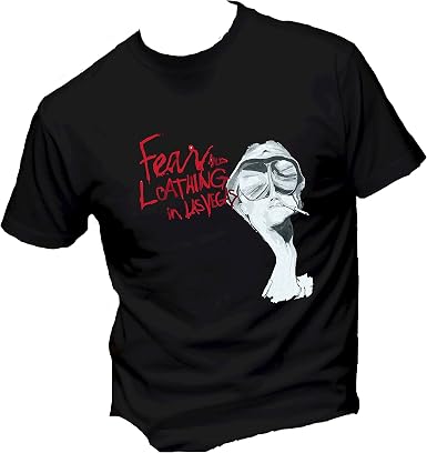 Social Crazy T-Shirt Uomo Cotone Basic - Paura E Delirio A Las Vegas - Made In Italy