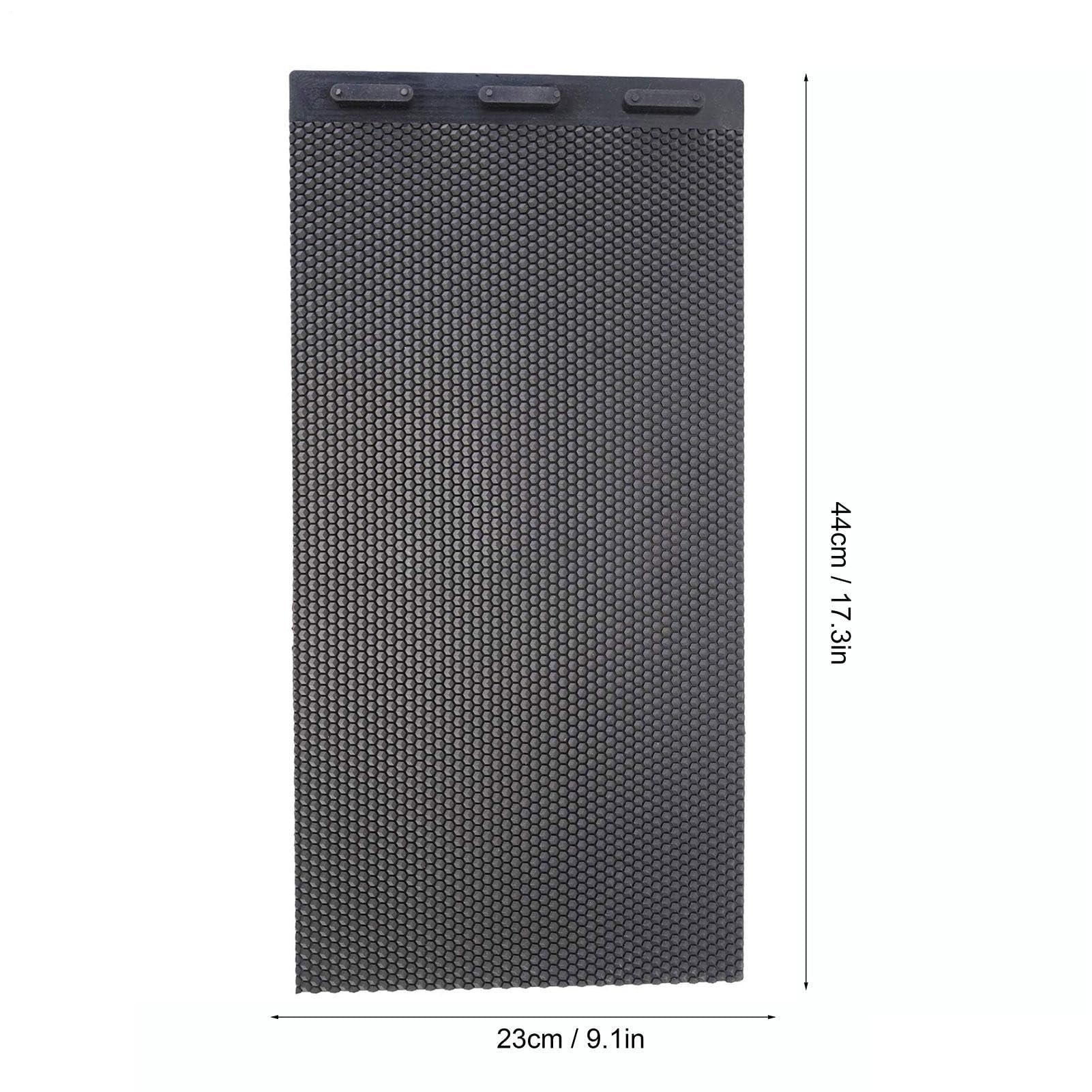 Beeswax Mold - Build Foundation Sheets For Brood Box Frames, jt Black Flexible Honeycomb Hexagonal Textured Grid, 2 Piece Set Multi Functional Component Bundle, Food Grade Supple Silicone Material Un
