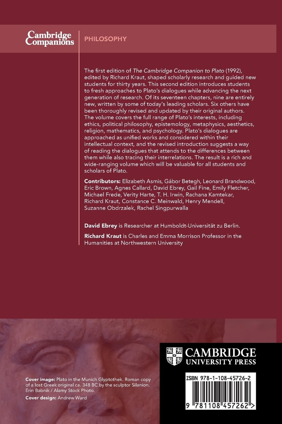 The Cambridge Companion to Plato (Cambridge Companions to Philosophy)      2nd Edition