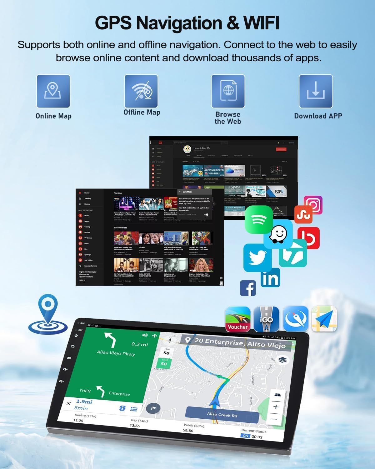 K1 PRO Plus, 2 64G Android 15 Auto Stereo do K-ia Picanto Morning 2011-2017, ekran dotykowy 2K Double DIN, bezprzewodowa CarPlay, GPS Bluetooth RDS WiFi HiFi SWC Mikrofon