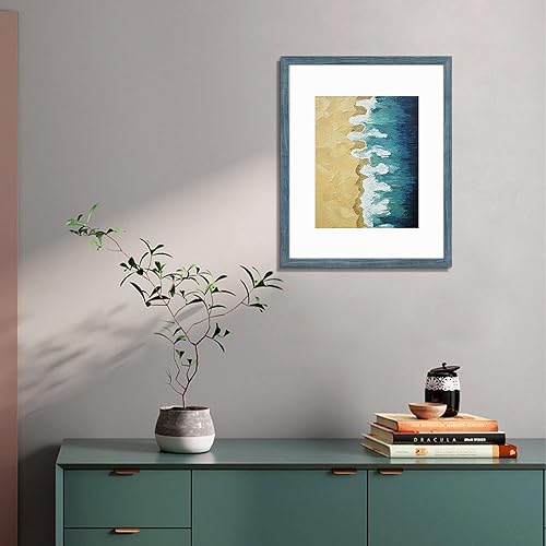 Vista 186 de Frametory, Portarretratos negro de 16 x 20 pulgadas, para fotos de 11 x 14 pulgadas con paspartú, molduras anchas (16 x 20 pulgadas, negro)