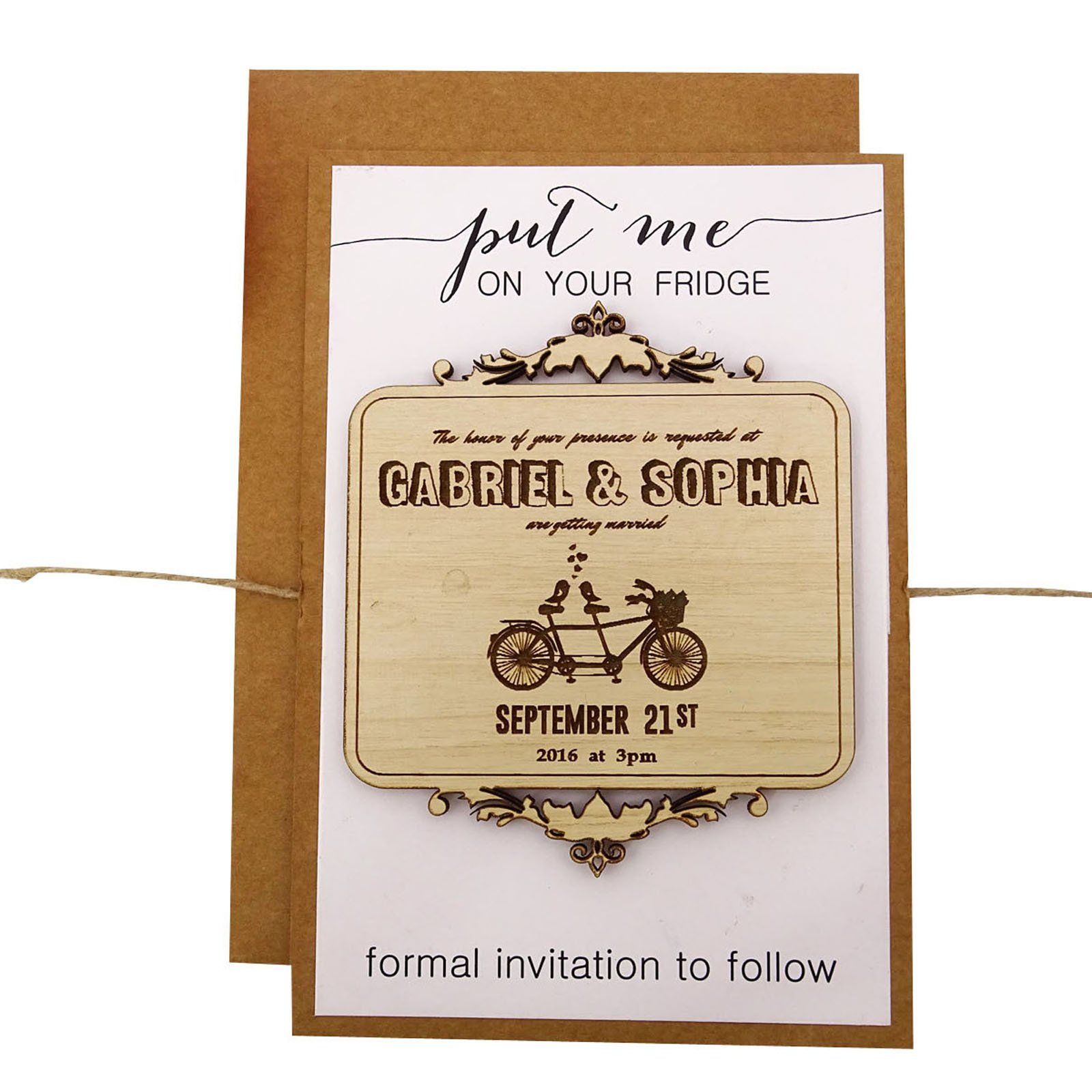 Darling Souvenir Individuelle Gravur Holz Magnet Personalisierte Geschenke 35 Rustikale Hochzeit Abwehr das Holz Magnet