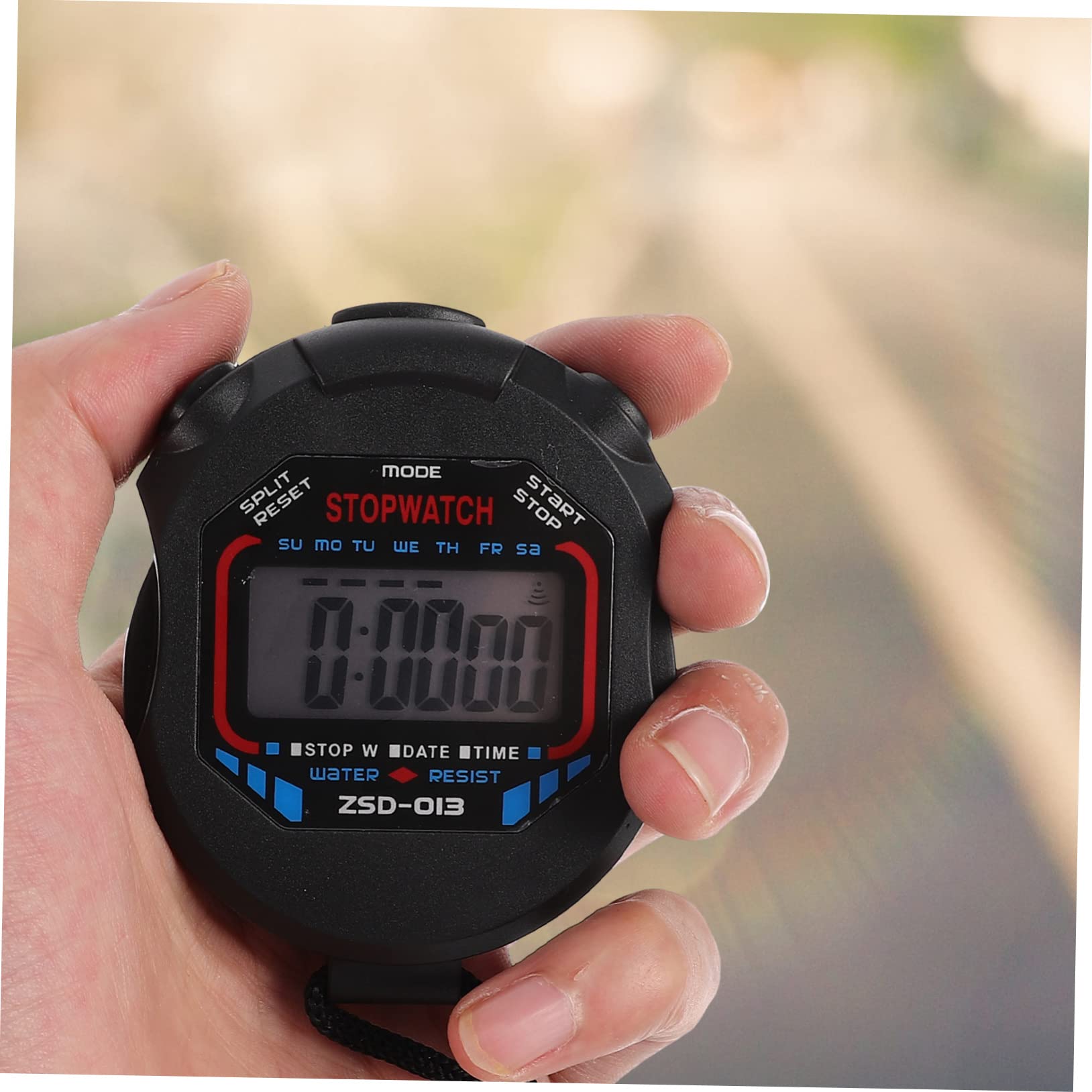 ifundom 5 Piezas Cronómetro Digital Deportivo Profesional con Pantalla LCD Grande Temporizador de Mano con Alarma para Fitness Infantil y Árbitros Función
