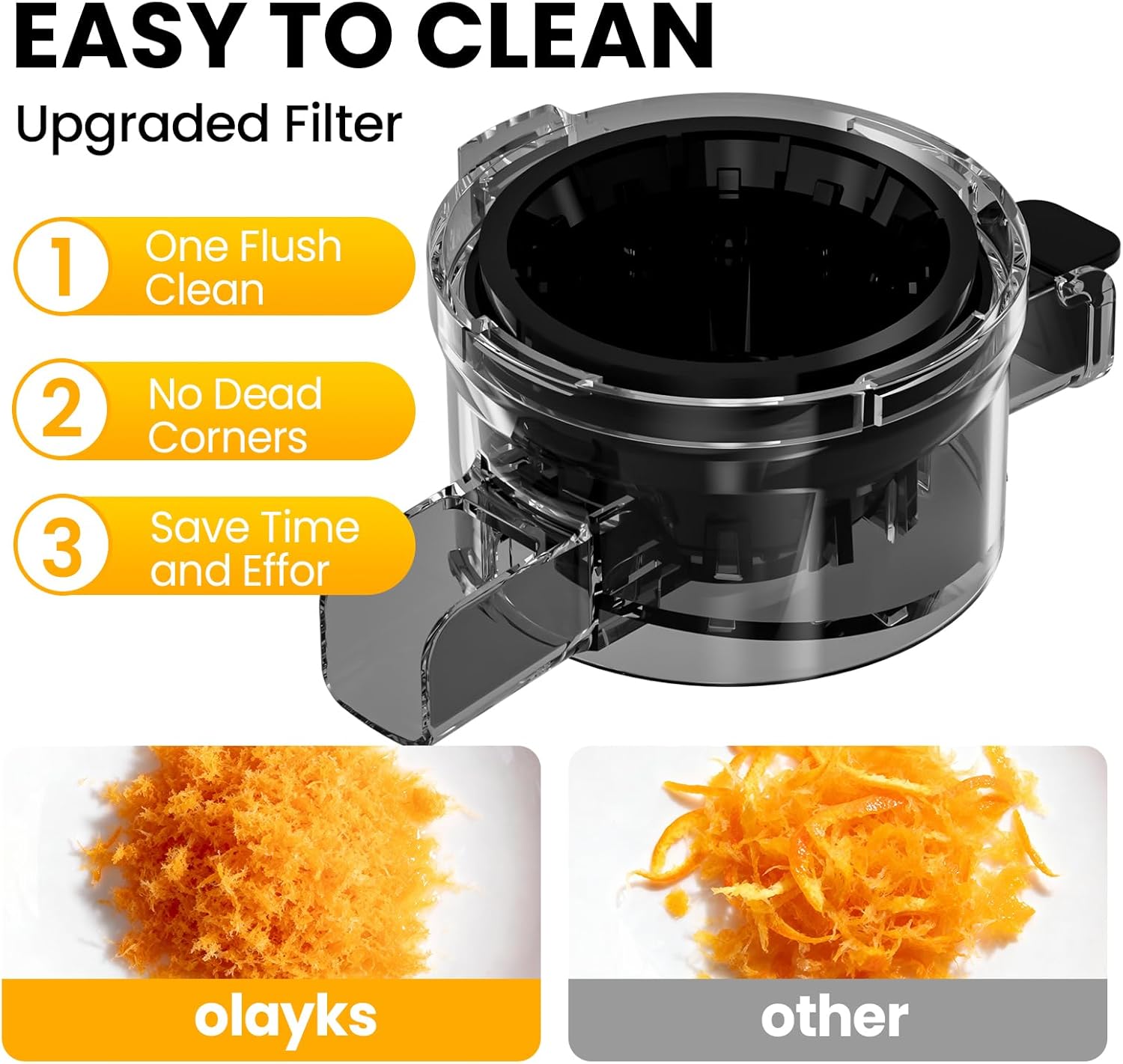 Juicer Machines, High Juice Yield Cold Press Juicer for Fruit and Vegetable, Masticating Machine with Juice Recipe, Self Feeding Effortless for Batch Juicing,Easy to Clean,Grey