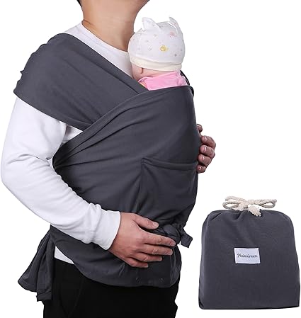 Amazon Co Jp Plaisiureux 抱っこ紐 抱っこひも だっこひも スリング おんぶ紐 新生児 赤ちゃん チャコール ベビー マタニティ