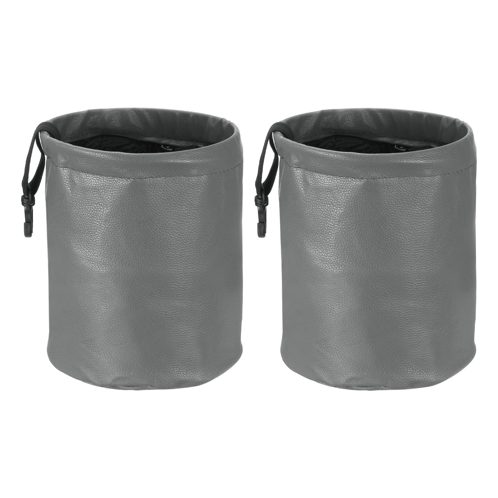 Poubelle de voiture pliable pour voyage en famille lot de 2 gris