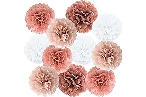 Stunning Rose Gold Tissue Pom Poms for Entrancing Events
