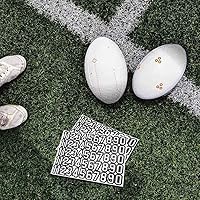 Vista 4 de 110 calcomanías autoadhesivas para casco de fútbol, números deportivos, impermeables, accesorios para béisbol, bateo, 1.5 pulgadas