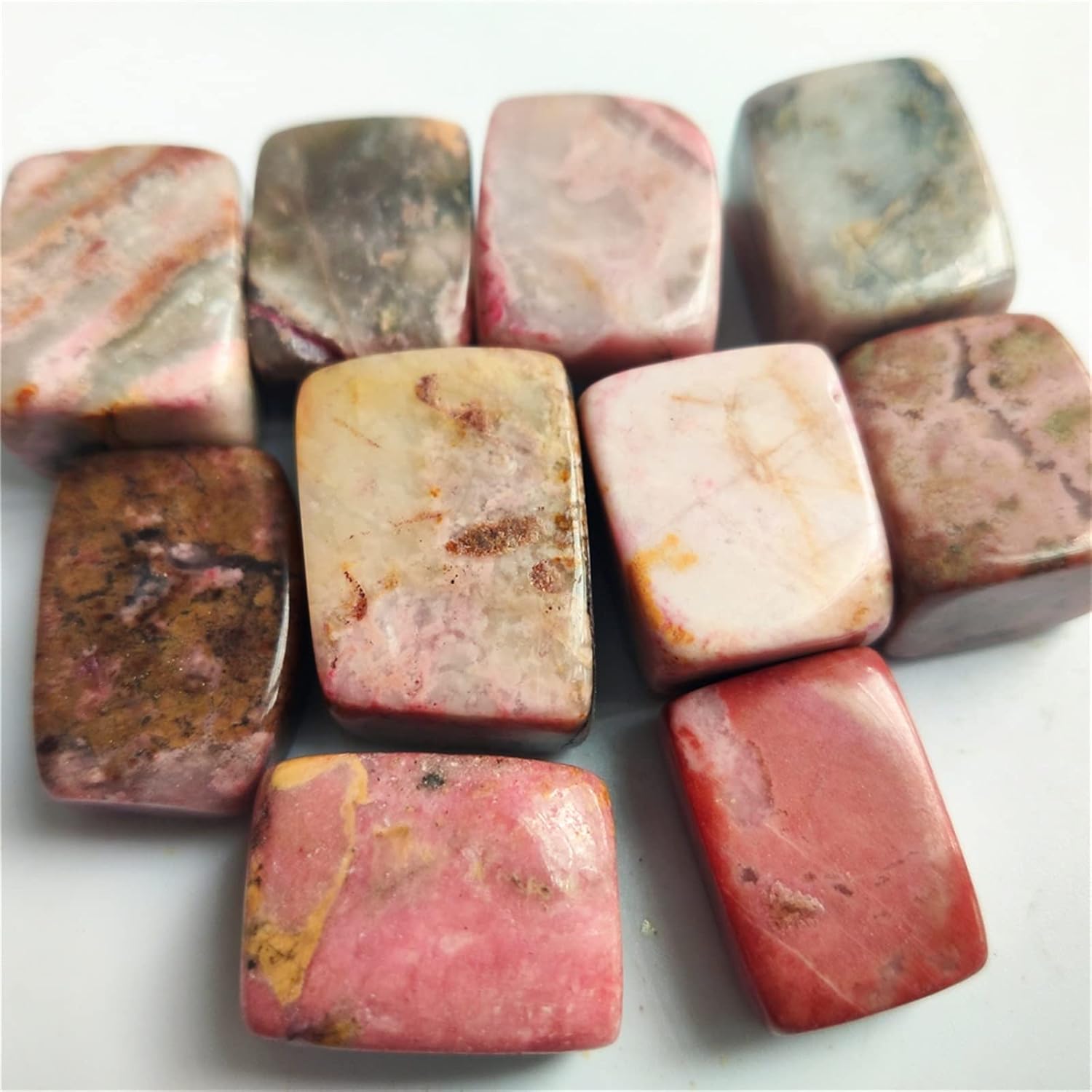 100g Natural RoseStone Rough Stone Crushed Decorative Rose Crystal Minerals Fish Tank Stone