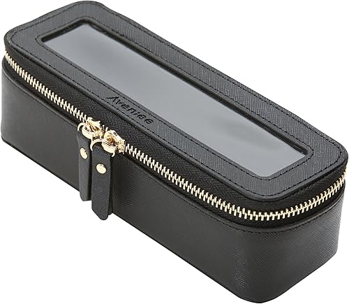 Miniatura 32 de Aveniee Bolsa organizadora de maquillaje transparente, bolsa de aseo de viaje, estuche cosmético para mujeres, bolsa portátil de maquillaje