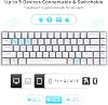 rk royal kludge rk68 hot-swappable 65% wireless mechanical keyboard 65% 68 keys compact bluetooth gaming keyboard with standalone arrow / control keys quiet red switch