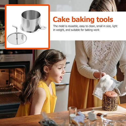 Miniatura 7 de Anillo para pastel, molde redondo de acero inoxidable para mousse de postre con empujador y levantador de anillos de cocina