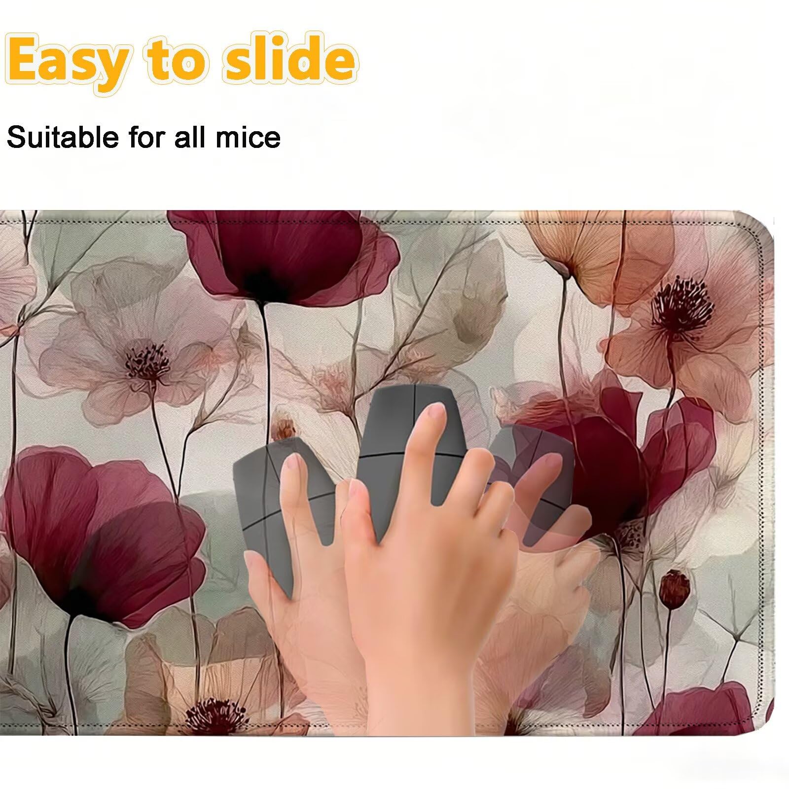 Tappetino Mouse 900x450mm | Superficie Ultra-Liscia | rosso 0-z322
