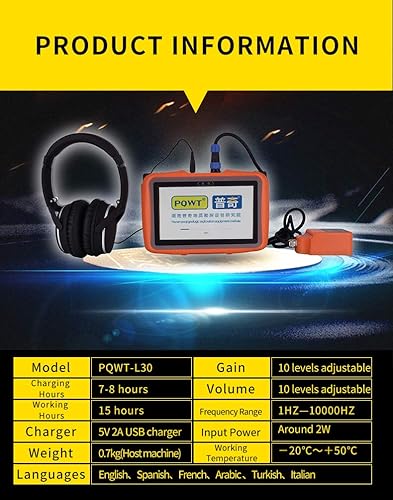 Miniatura 6 de Detector de fugas de agua de tubería de uso doméstico con sensor cuadrado