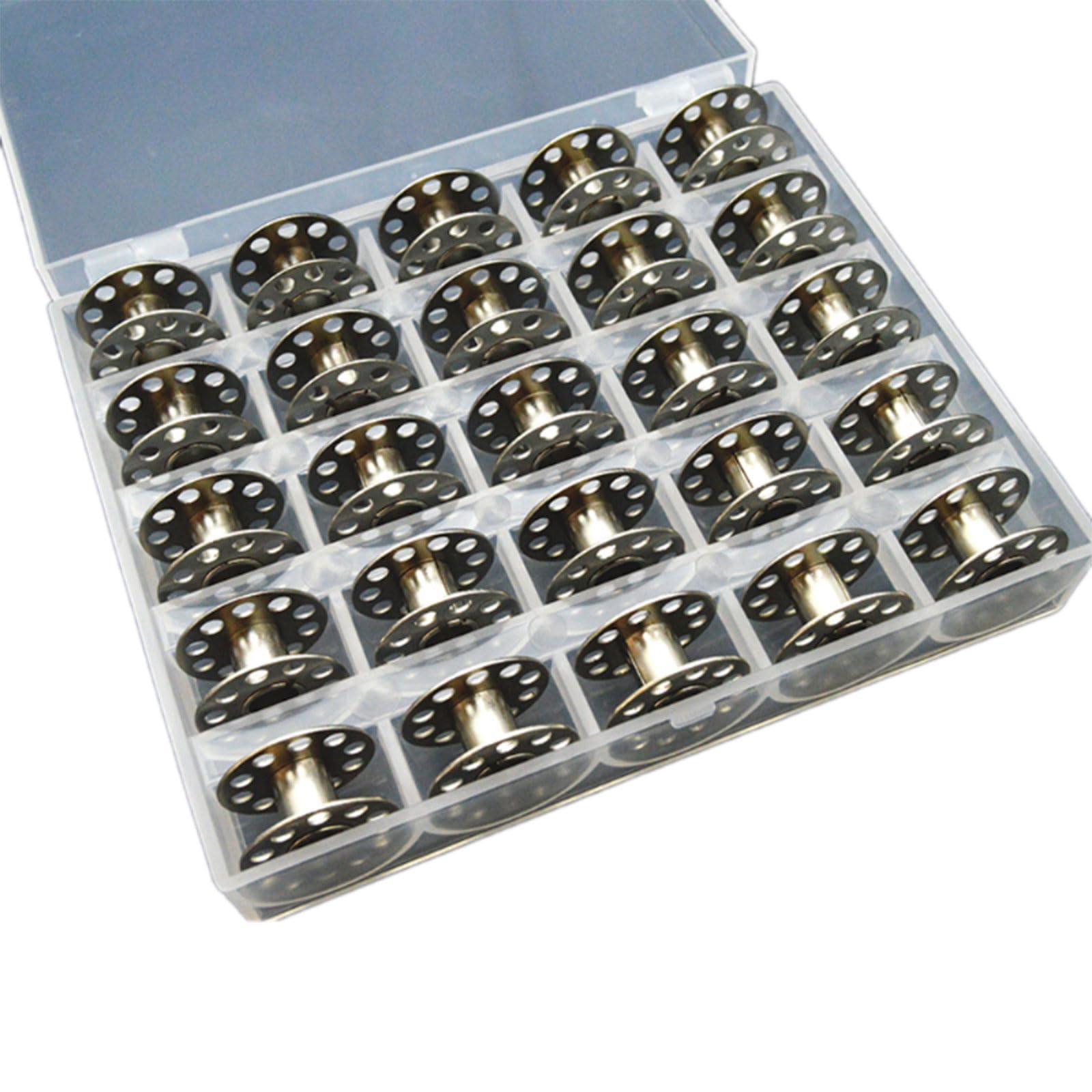 Xjdzineq Sturdy Thickened Alloy Round Bobbin for Sewing Machines Long Time Use Resistant Bobbin Accessories