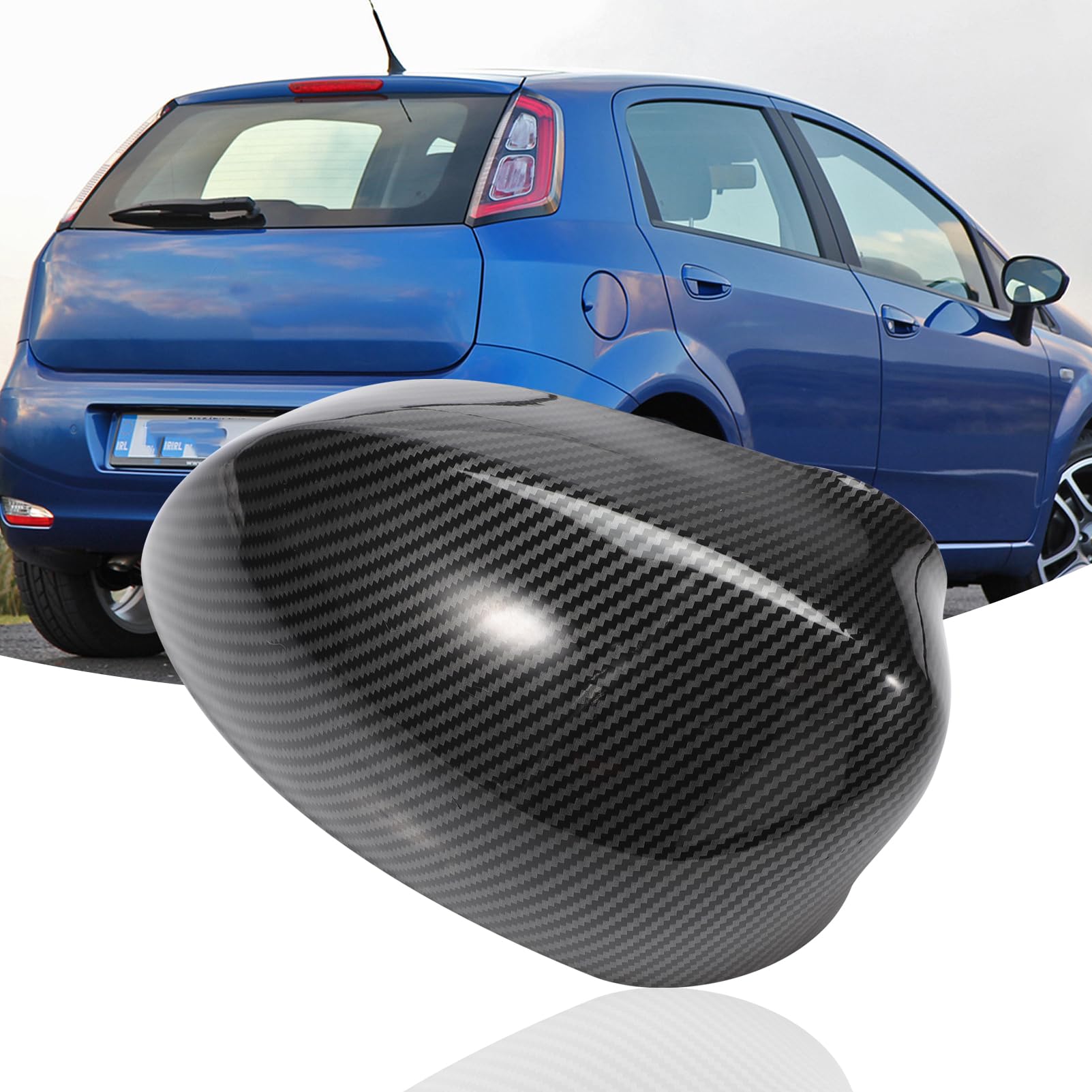 2x Calotta Specchietto Retrovisore per 500 500C Abarth Grande Punto Evo My