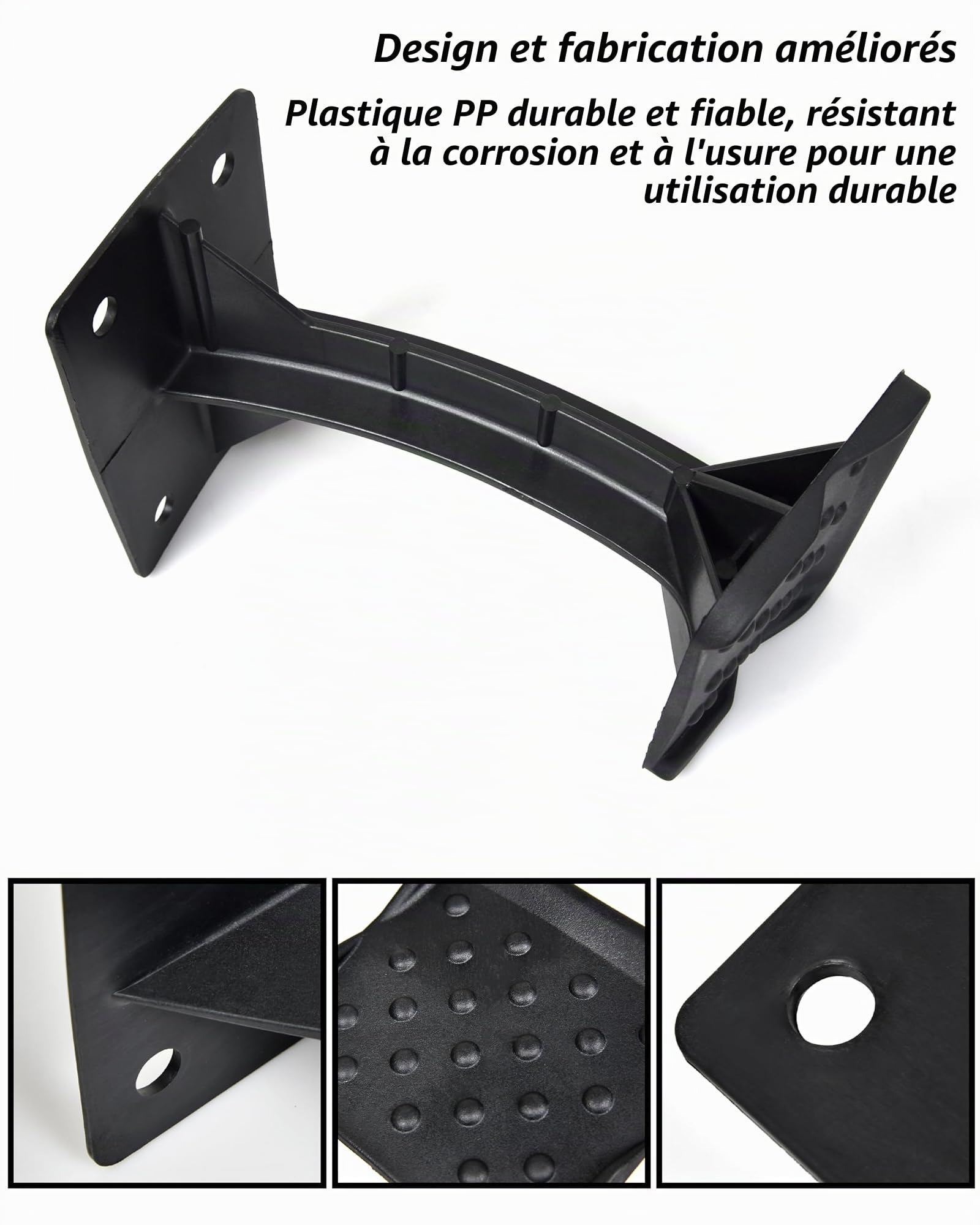 SAUTVS Lot de 2 Repose-Pieds Passagers pour VTT Polaris Sportsman 570 450 H.O. 2021-2023, Chaise Longue Arrière