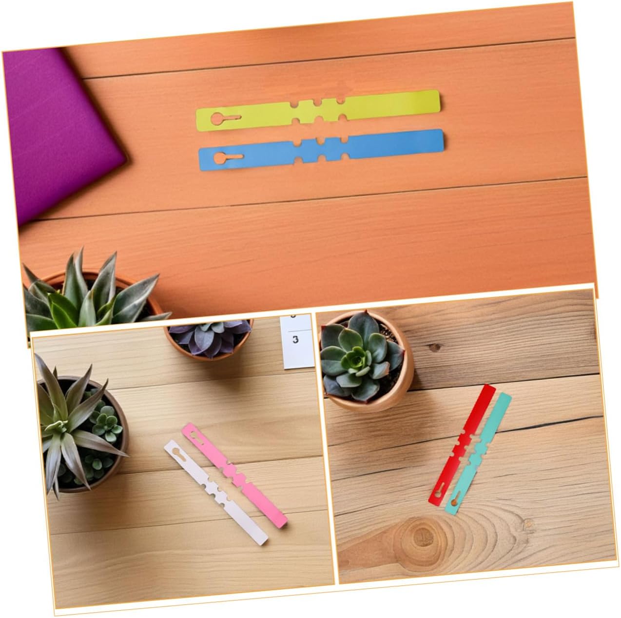 1200pcs Waterproof PVC Plant Labels Adjustable Hanging Rings, Multi-Color Garden Markers for Outdoor Nursery Plants, Reusable Gardening Tags for Tree and Flower Identification