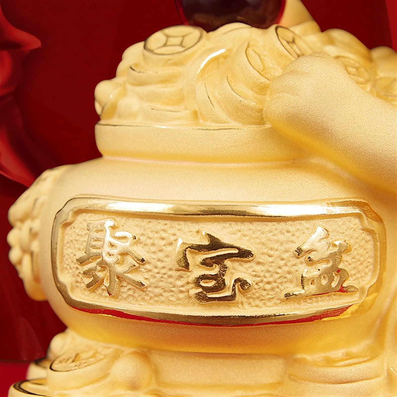 Figura de Buda Adornos de Conejo del Zodiaco Hechos a Mano, Escultura de polígonos, Feng Shui Decorativo, Prosperidad y Riqueza Decoración de la Estatua de Buda(Grande)