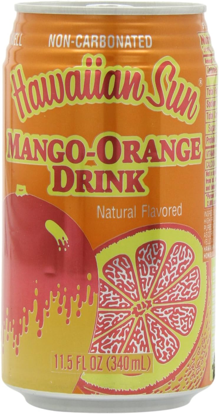 Hawaiian Sun Drink, Mango-Orange, 11.5-Ounce (Pack of 24)