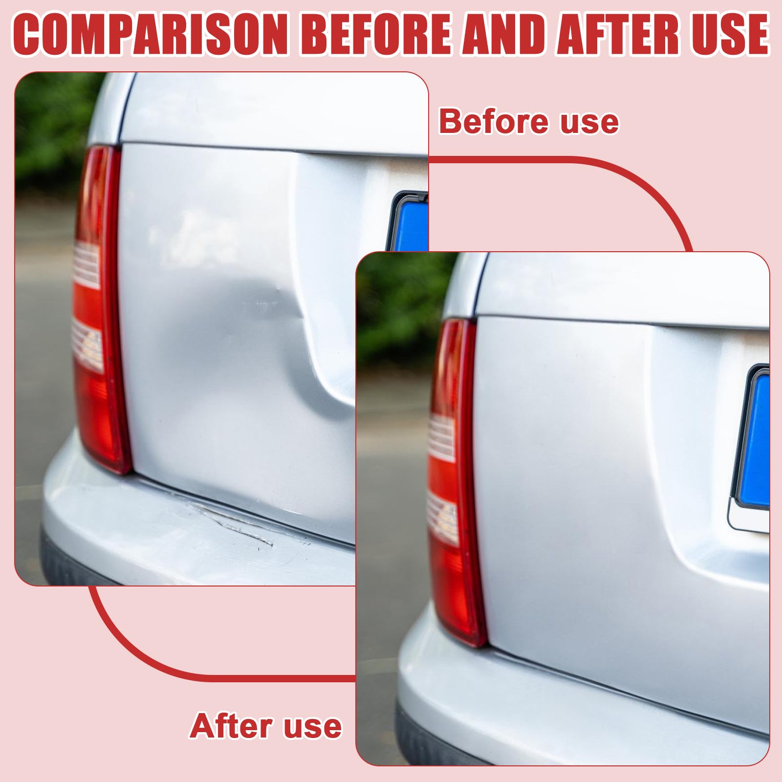 Luce per riparazione di ammaccature senza vernici, strumento di riparazione a LED, supporto regolabile, USB e batteria, lampada di prova e riflettore LED, paintless Body Repair Tools LED Stripe Line
