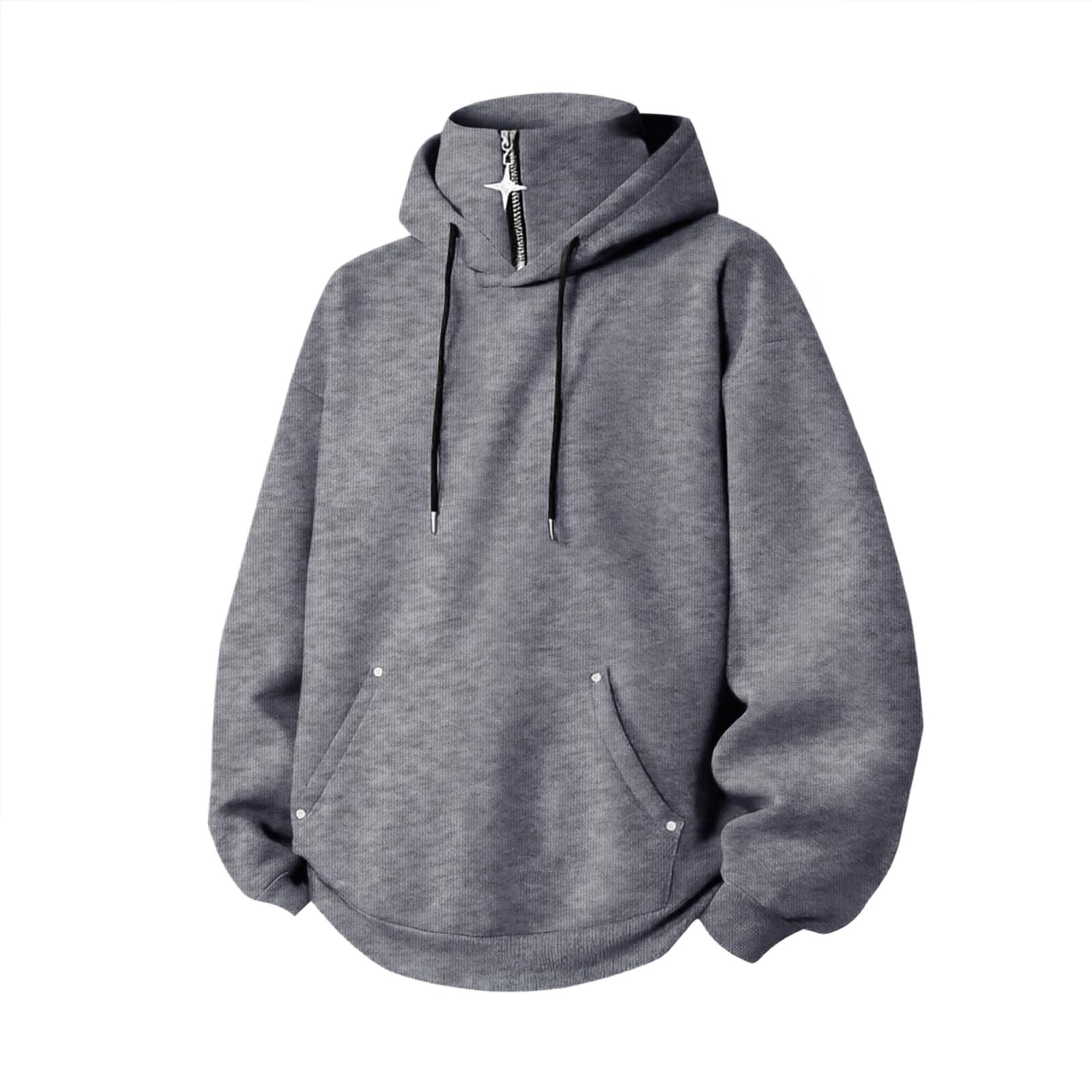 Felpa Uomo Maglioni e Felpe da Lavoro da con Cappuccio e Coulisse Hoodie | felpa lavoro uomo, hoodies casual, con coulisse, collo alto, con tasche leggera, vestibilità comoda, per autunno invernale