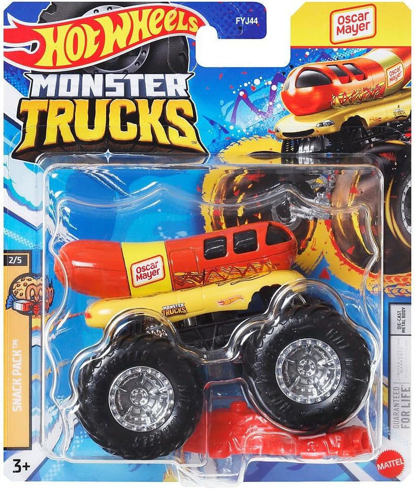 Mattel Monster Trucks Hot Wheels 1:64 Die-Cast Vehicles Cars, Vehicle: Oscar Mayer