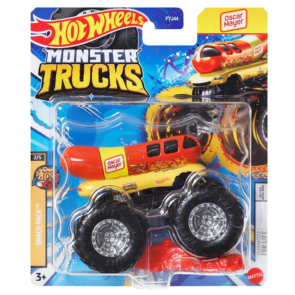 Mattel Monster Trucks | Hot Wheels | pojazdy 1:64 Die-Cast | samochody, pojazd: Oscar Mayer