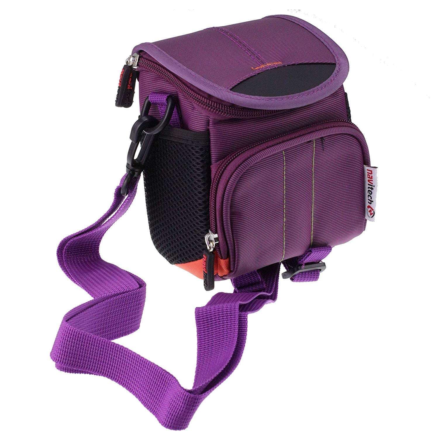Navitech Bolso De Hombro Morada para Cámara - Compatible con La FUANA 65MP Digital Camera