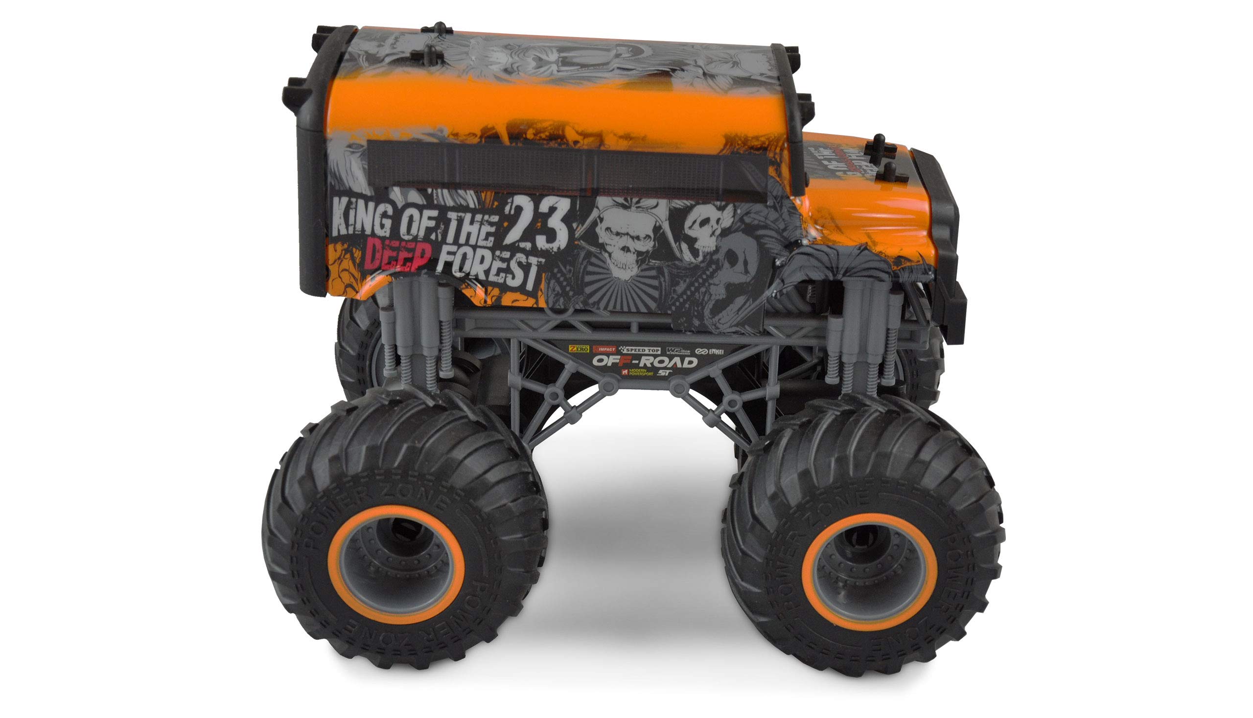 Amewi 22452 żółty Crazy SchoolBus Monster Truck 1:16 RTR