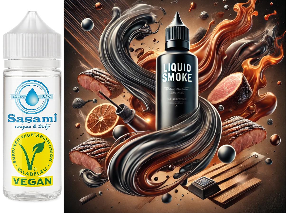 Aroma de humo líquido - Liquid Smoke aroma concentrado - Vegano - Sasami - 10ml