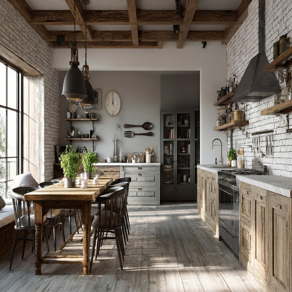 Heather & Willow 16" Wooden Jumbo Fork and Spoon Wall Decor Set of 2 | Large Spoon and Fork Wall Decor | Modern Farmhouse Kitchen Decor | Vintage Rustic Home & Kitchen Wall Decoration