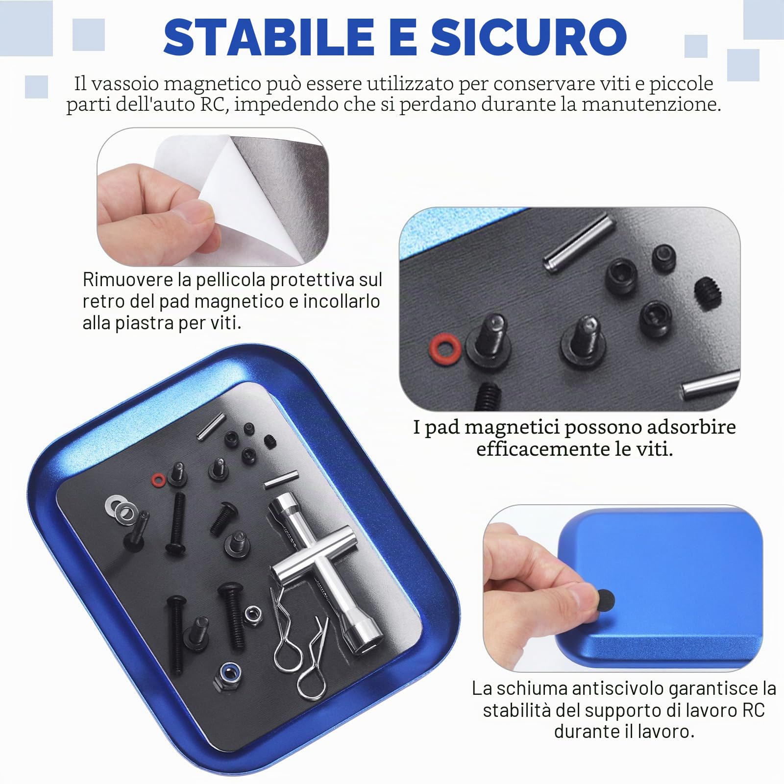 Glarks Kit di 502 Pezzi Viti Universali RC Assortimento di Viti con Testa a Esagono Incassato e Set di Attrezzi Hardware Elementi di Fissaggio compatibili con Traxxas Axial Redcat HPI Arrma Losi Scala