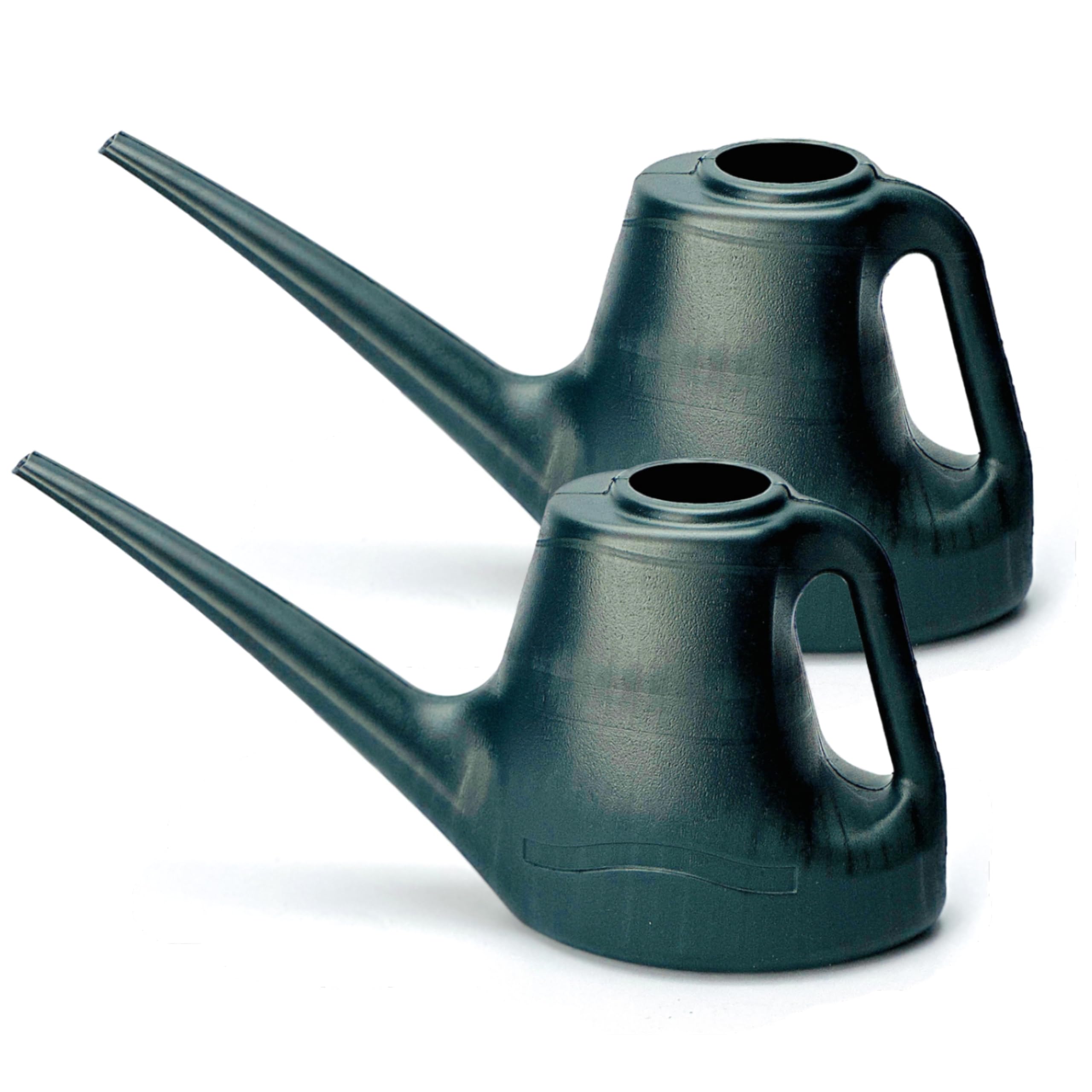 Lizzy 2pc Watering Can for Indoor & Outdoor Plants | Small 1 Litre Green Watering Can with Long Spout for Precise Watering for Bonsai, Flowers, Gardening | Strong Lightweight And Durable Plastic Build