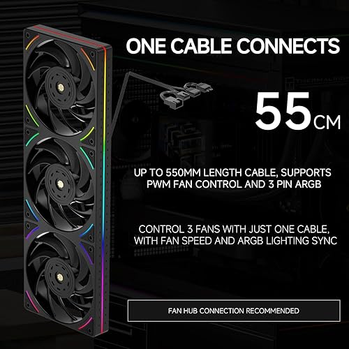 Miniatura 6 de Thermalright Trofeo Vision 360 ARGB Enfriador AIO de CPU negro, pantalla LCD de 6.86 pulgadas, radiador refrigerado por agua de alto rendimiento de