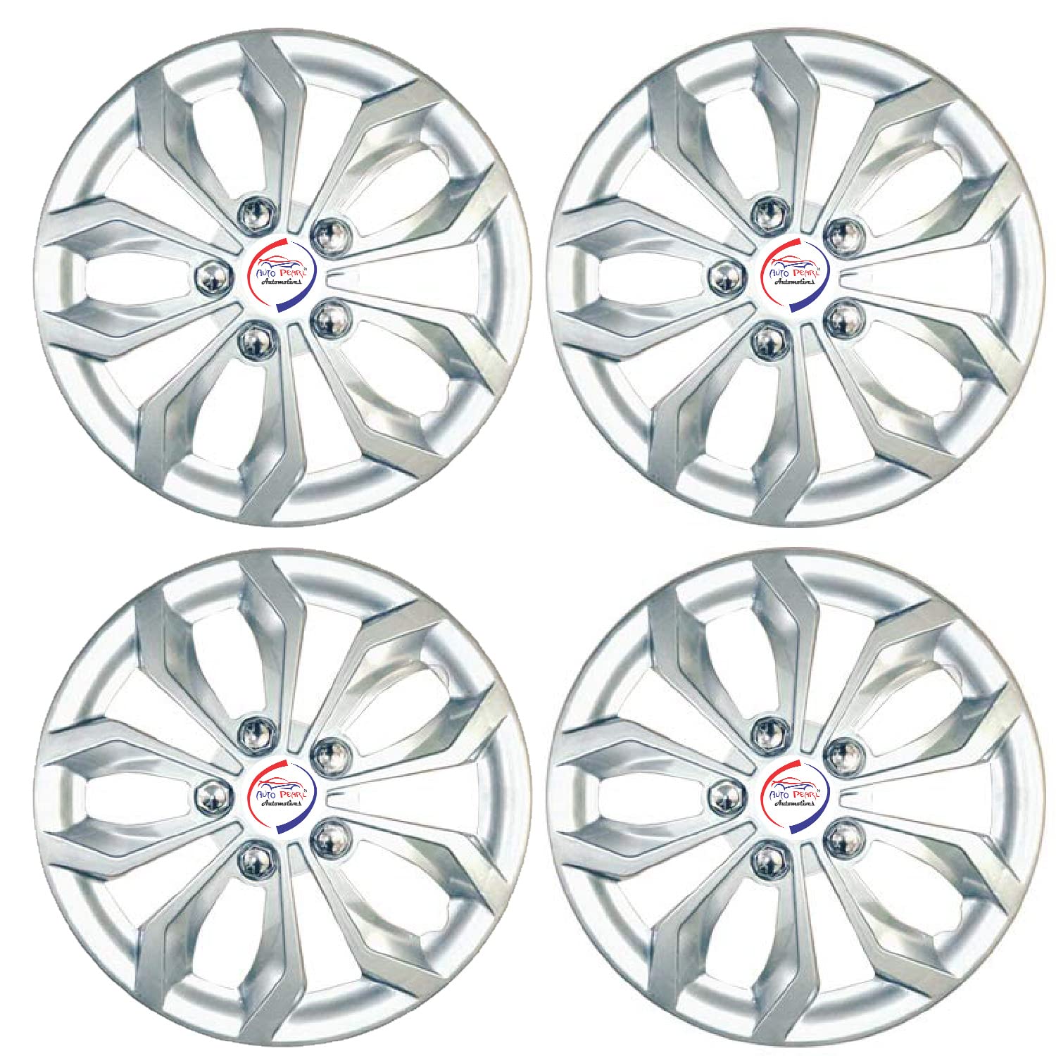 Auto Pearl Car Full Silver Wheel Cover Caps 13 Inches Press Type Fitting for - Alto K10 New - Image 2 thumbnail