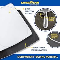 Vista 3 de Goodyear Parasol plegable para parabrisas Ford Edge 2015-2024, accesorios de automóvil, cubierta de parasol, parasol para parabrisas de automóvil